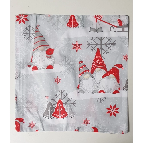 Jasiek, bawełniana poszewka na poduszkę 40x40, czerwony skrzat